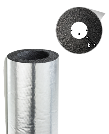NORMATUBE AL GF – rubber tubes with protective coating Aluholst without cutting, with covering self-adhesive valve