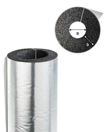NORMATUBE AL GF SK – rubber tubes with protective coating Aluholst with self-adhesive cutting and covering self-adhesive valve